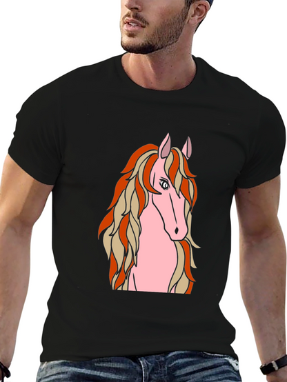 Horse Graphic Black T-Shirt