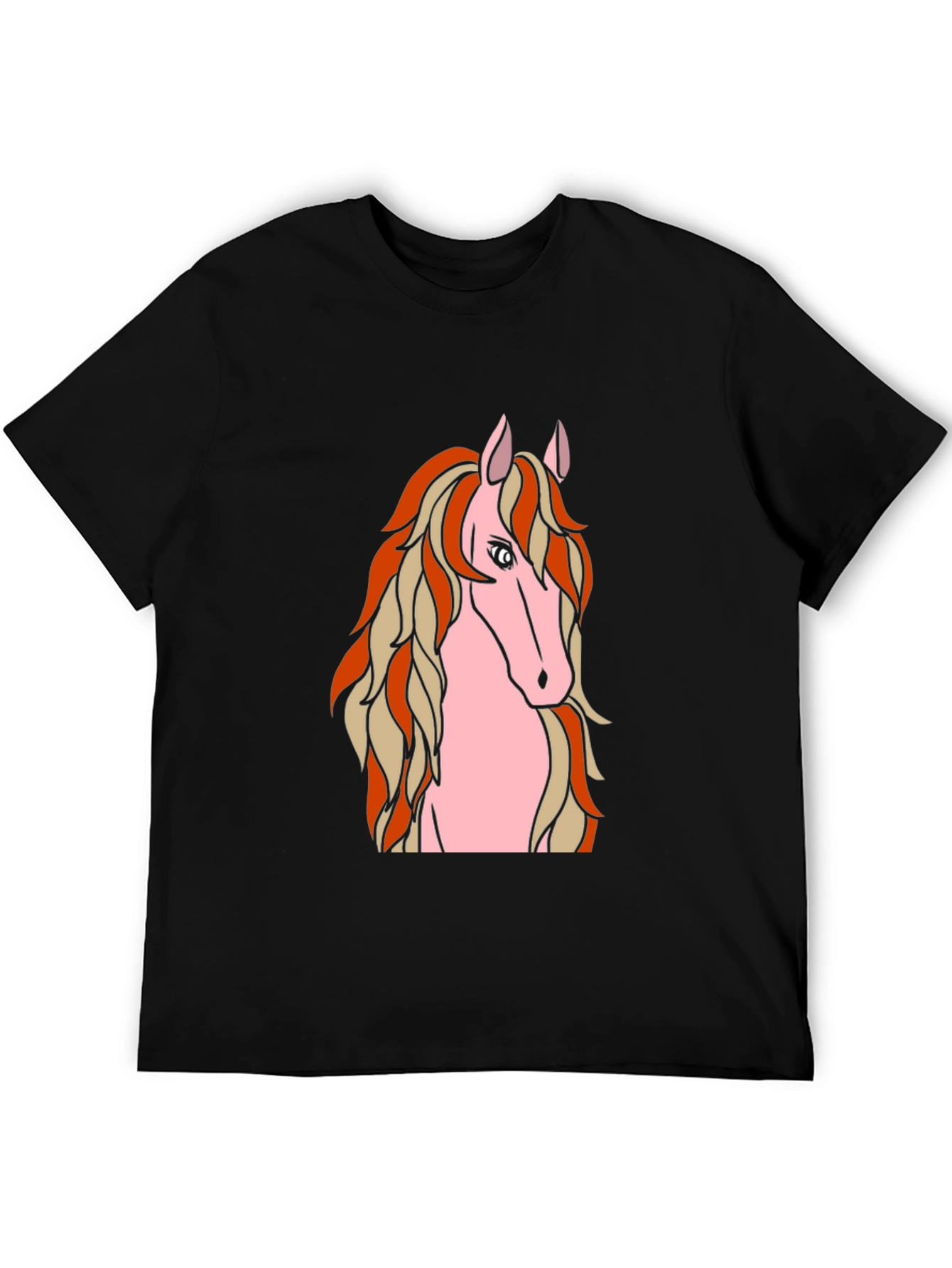 Horse Graphic Black T-Shirt