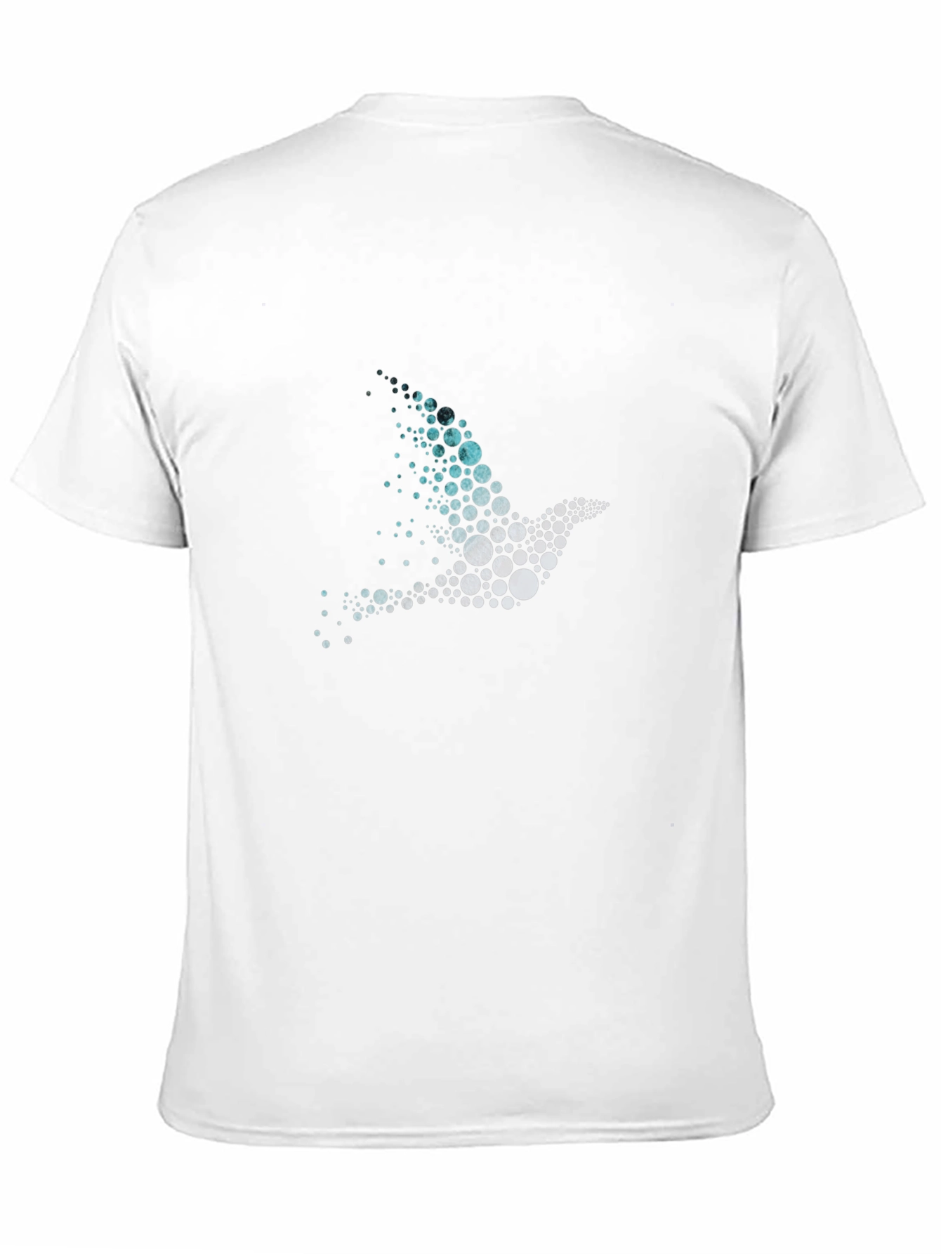 Abstract Bird Graphic Mens Black T-Shirt