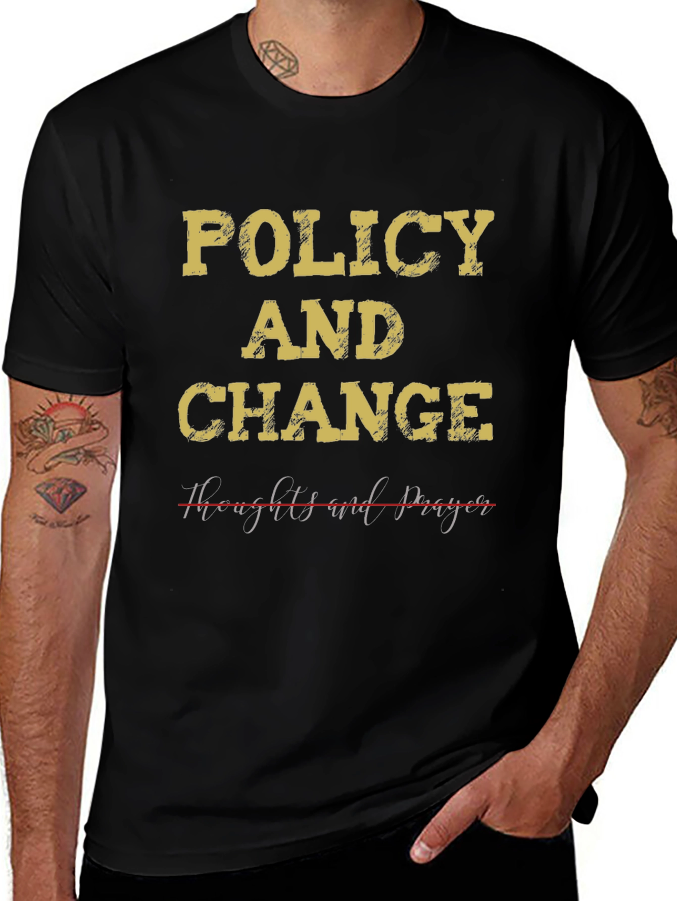 Policy & Change T-Shirt - Political Statement Tee