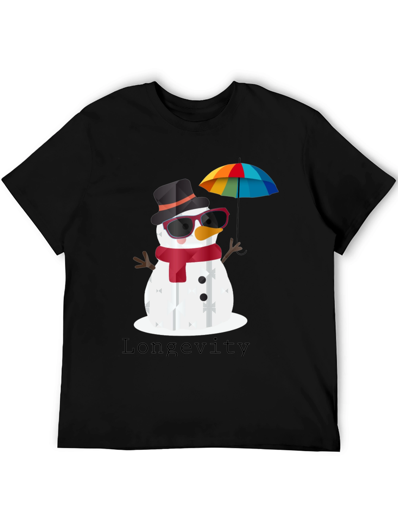 Whimsical Snowman Graphic Tee