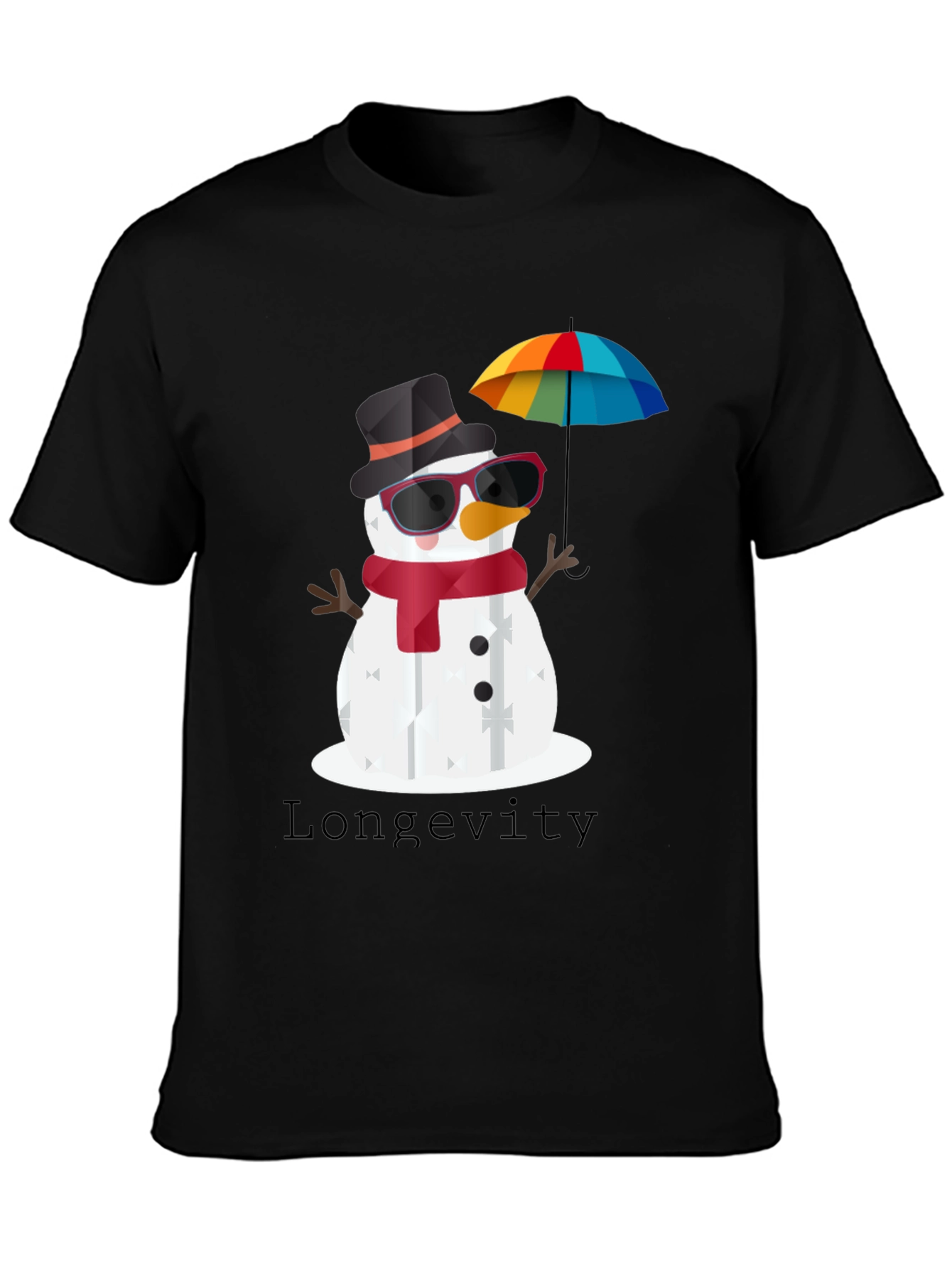 Whimsical Snowman Graphic Tee