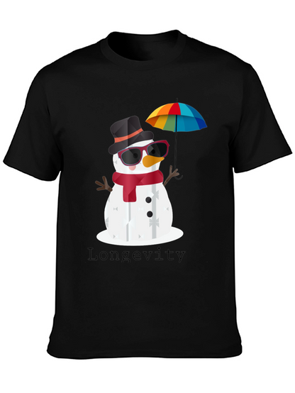 Whimsical Snowman Graphic Tee