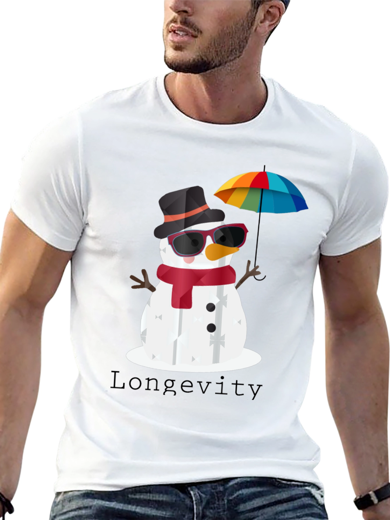 Whimsical Snowman Graphic Tee