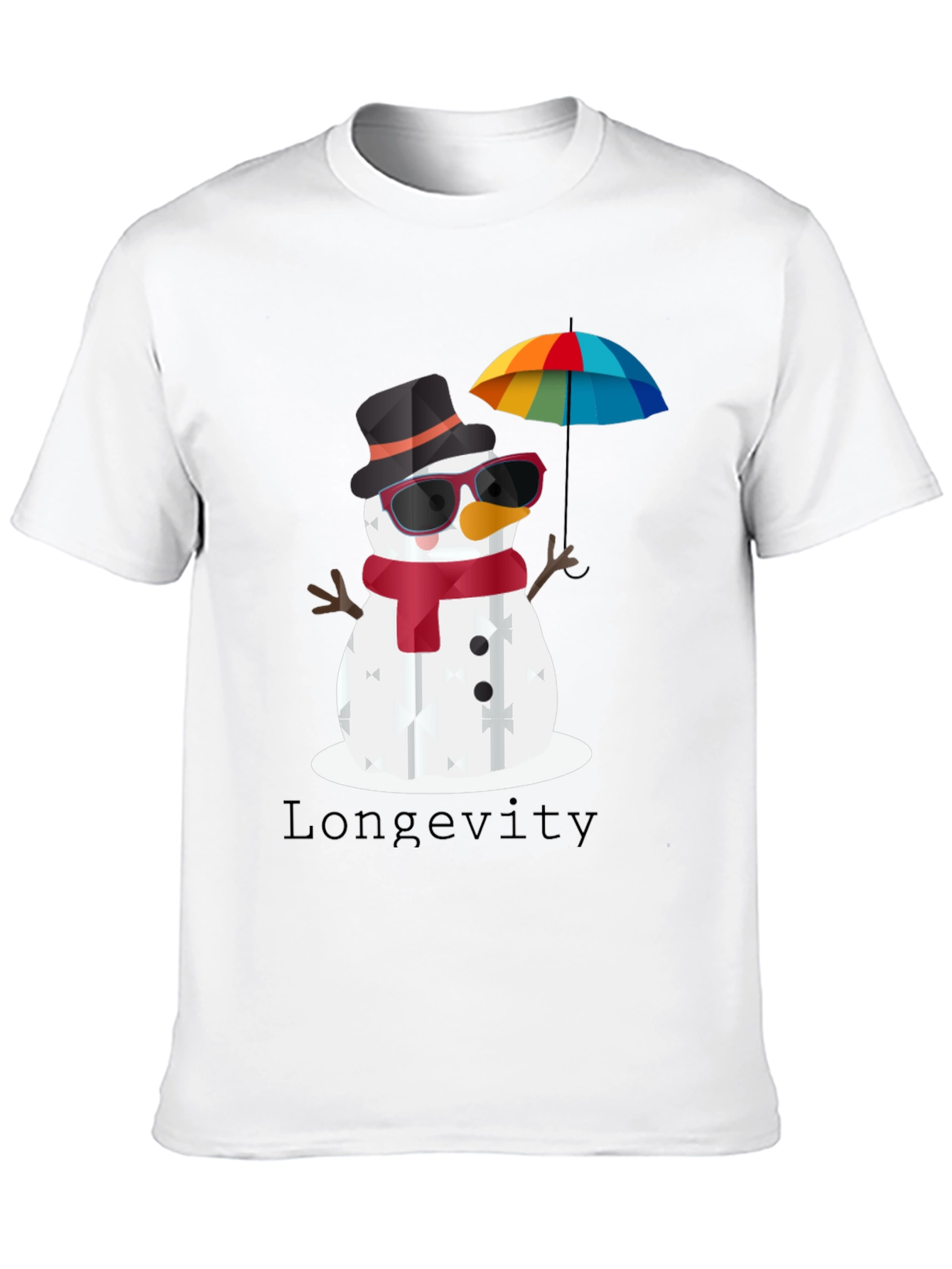 Whimsical Snowman Graphic Tee