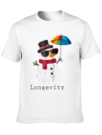 Whimsical Snowman Graphic Tee