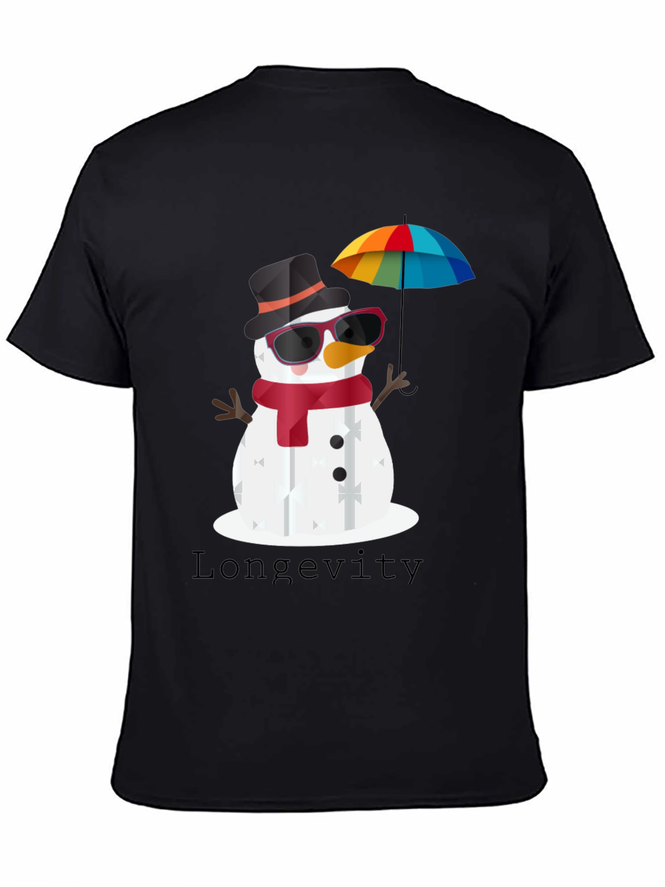 Whimsical Snowman Graphic Tee
