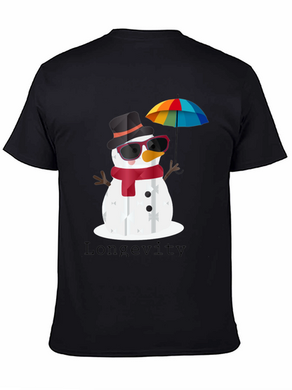 Whimsical Snowman Graphic Tee