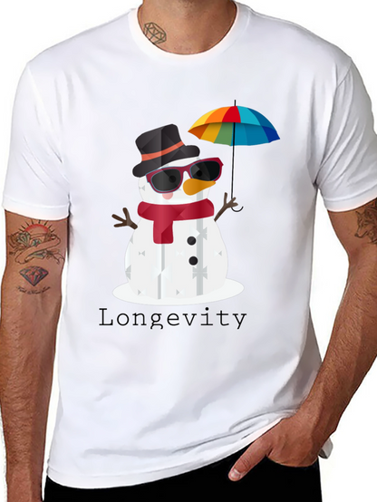 Whimsical Snowman Graphic Tee