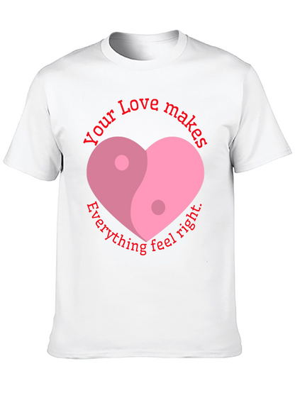 Yin Yang Heart Love T-Shirt - Feel Right