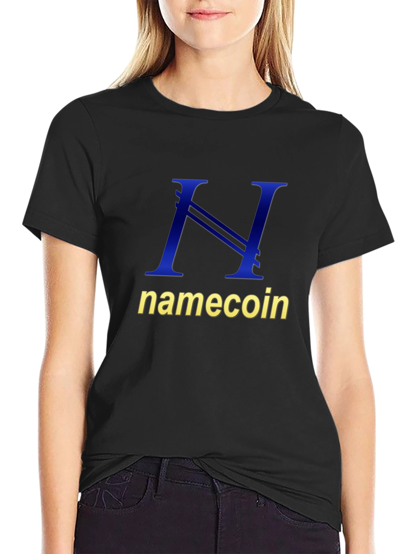 Namecoin Logo T-Shirt - Black Cotton Tee