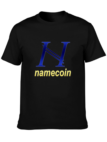 Namecoin Logo T-Shirt - Black Cotton Tee