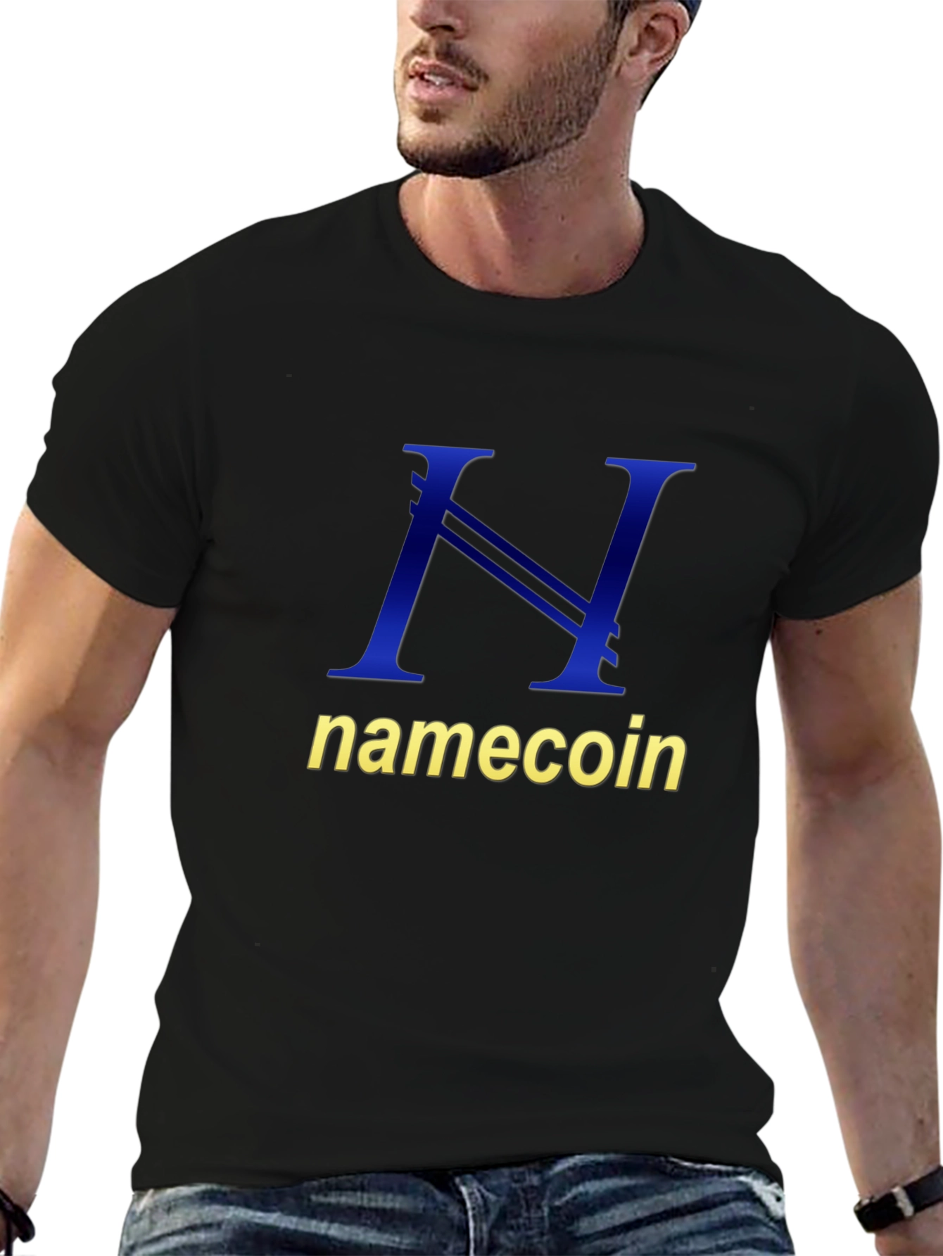 Namecoin Logo T-Shirt - Black Cotton Tee