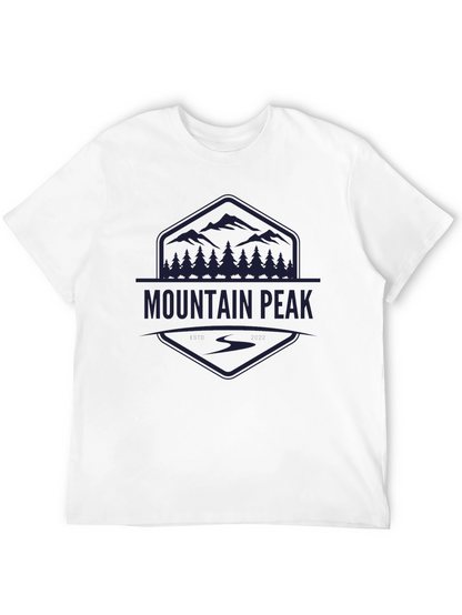 Mountain Peak Graphic Black Tee - Adventure Ready