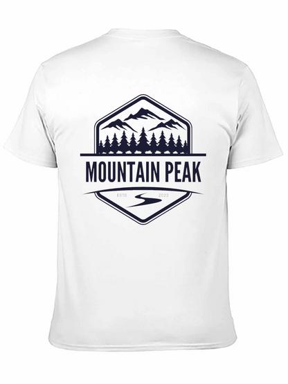 Mountain Peak Graphic Black Tee - Adventure Ready