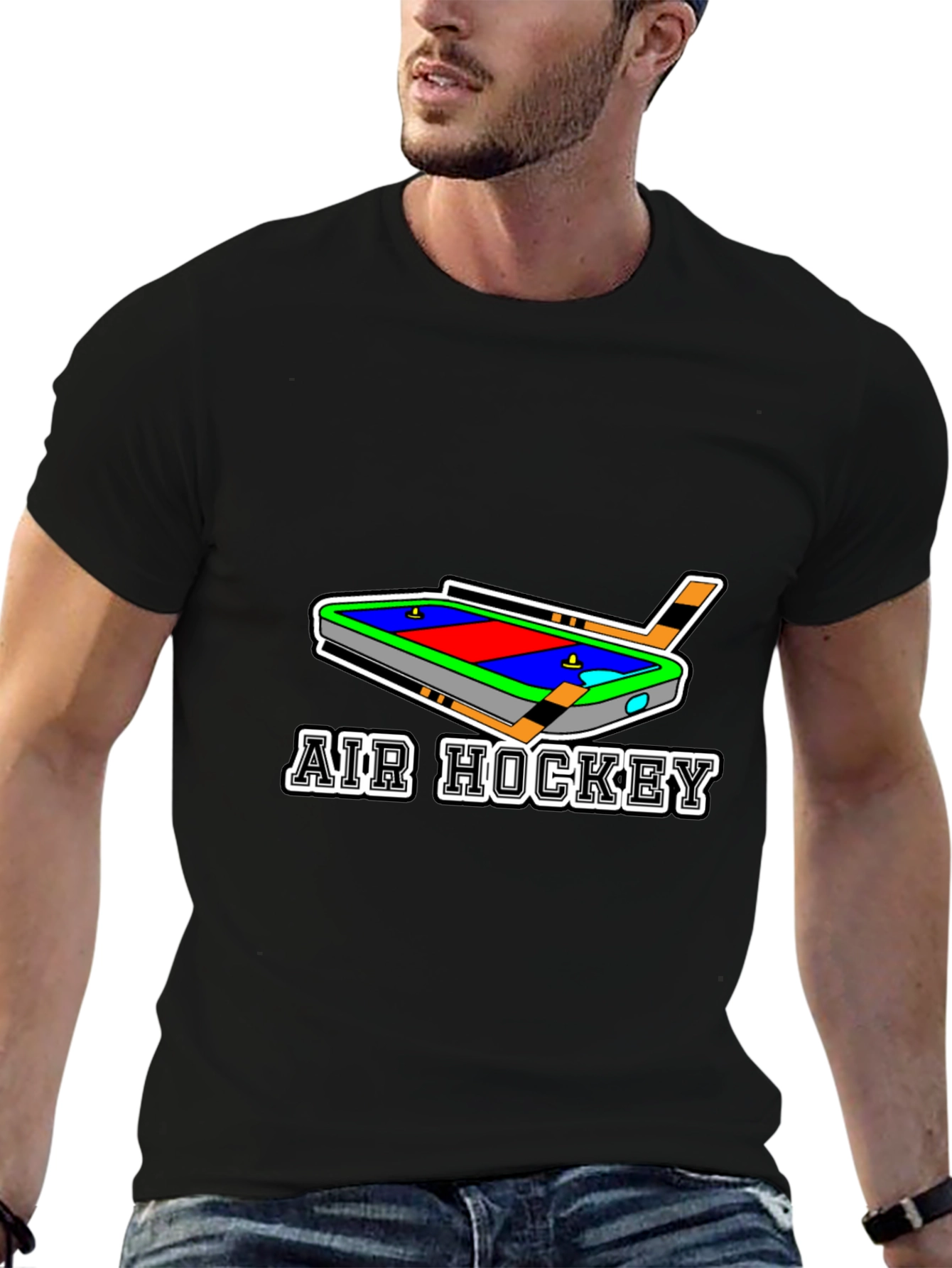 Air Hockey Graphic Tee Shirt