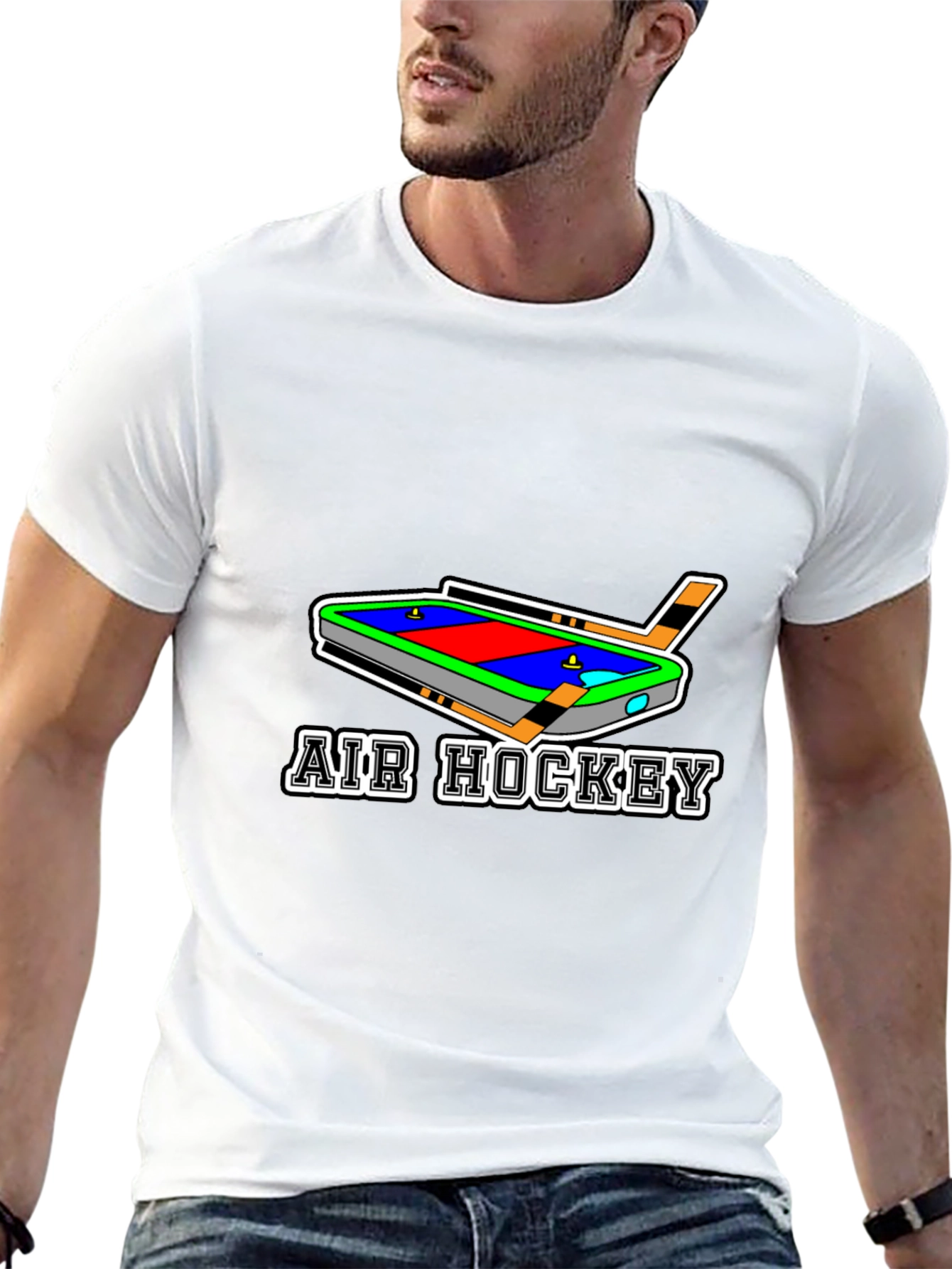 Air Hockey Graphic Tee Shirt