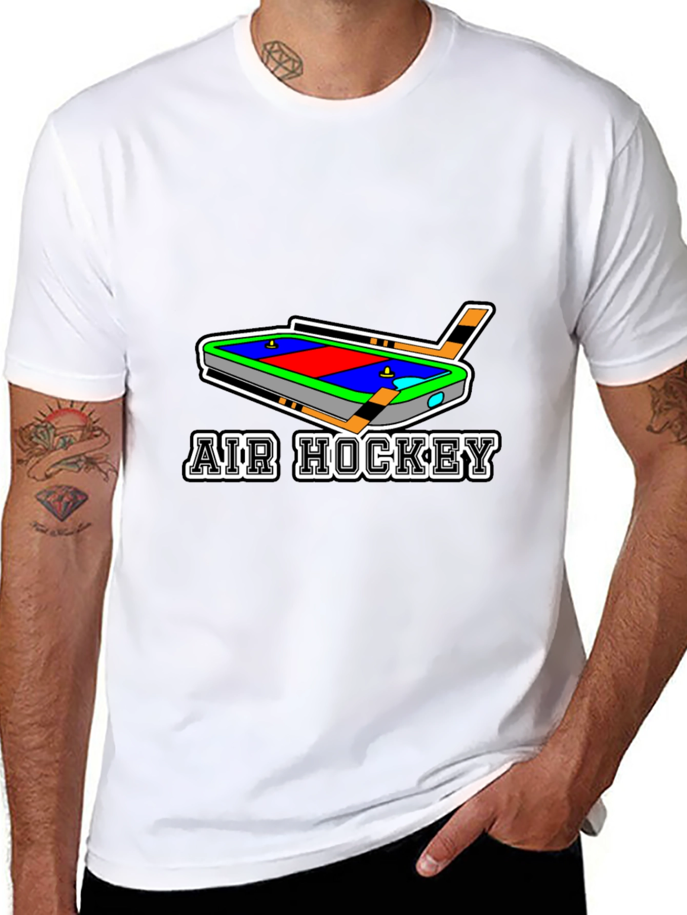 Air Hockey Graphic Tee Shirt