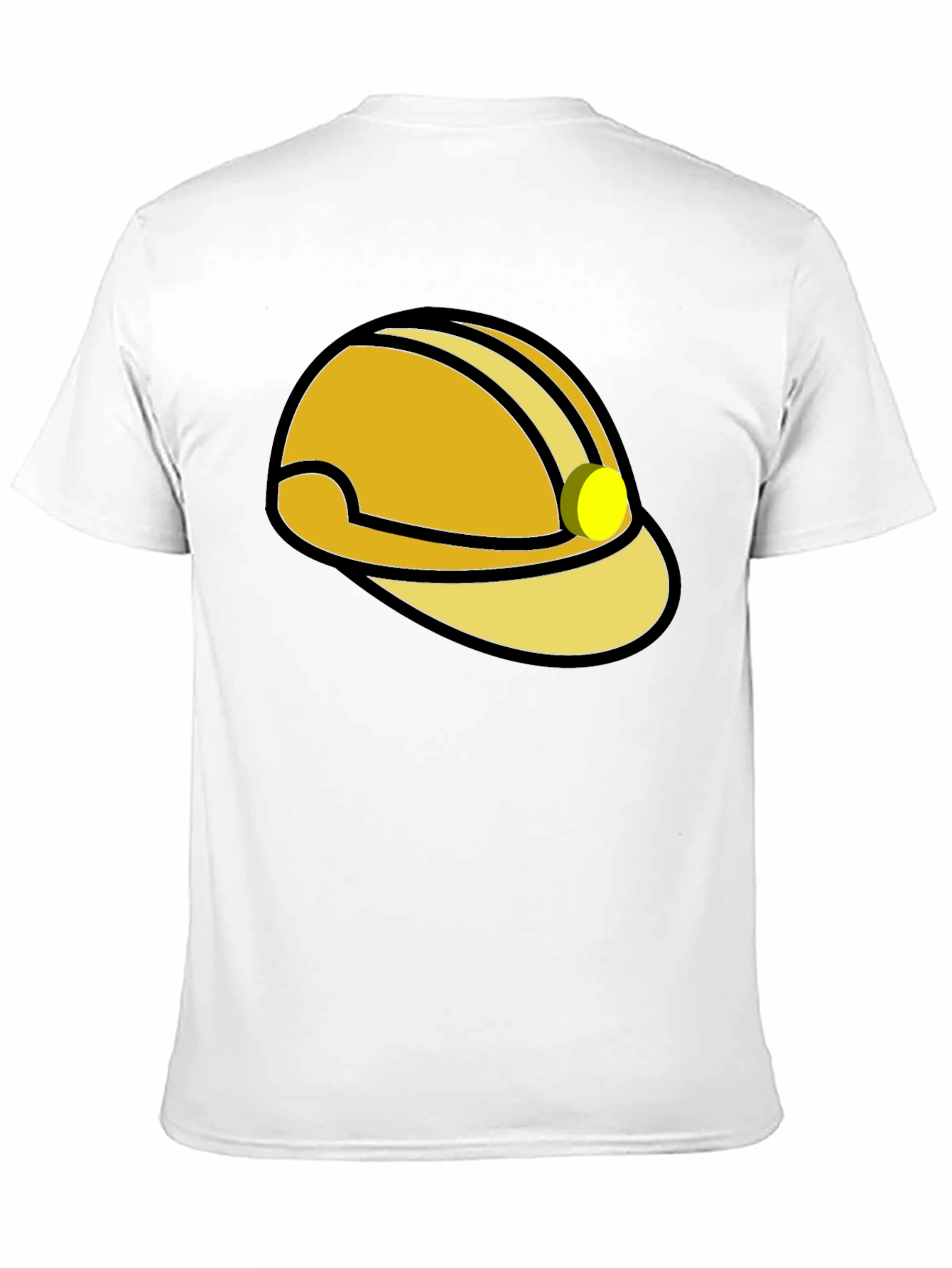 Construction Hard Hat Graphic T-Shirt - Black