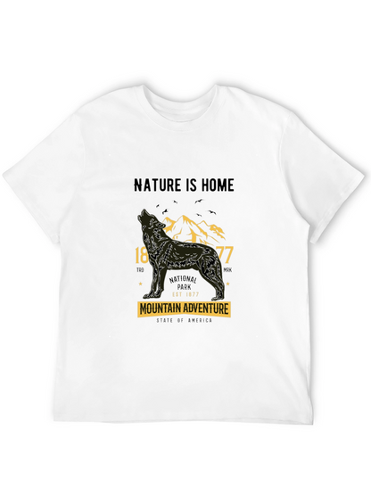 Nature is Home Wolf Mountain Adventure T-Shirt