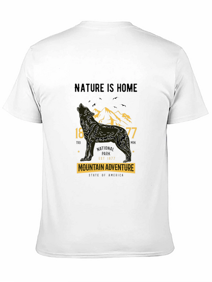 Nature is Home Wolf Mountain Adventure T-Shirt