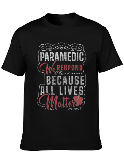 Paramedic All Lives Matter Graphic T-Shirt