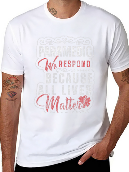 Paramedic All Lives Matter Graphic T-Shirt