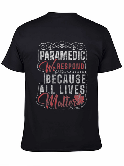 Paramedic All Lives Matter Graphic T-Shirt