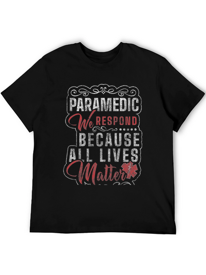 Paramedic All Lives Matter Graphic T-Shirt