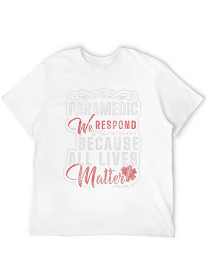 Paramedic All Lives Matter Graphic T-Shirt