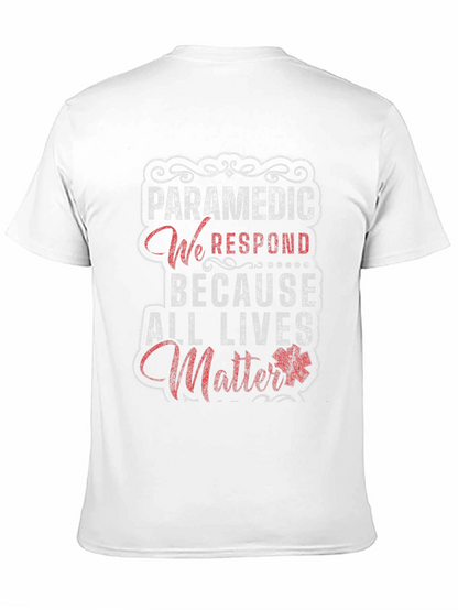 Paramedic All Lives Matter Graphic T-Shirt