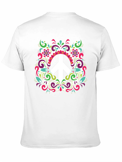 Peace Sign Graphic Tee - Mens Black T-Shirt