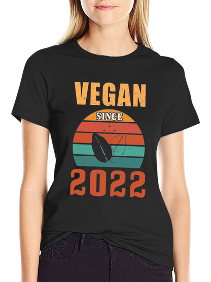 Vegan Since 2022 T-Shirt - Retro Style