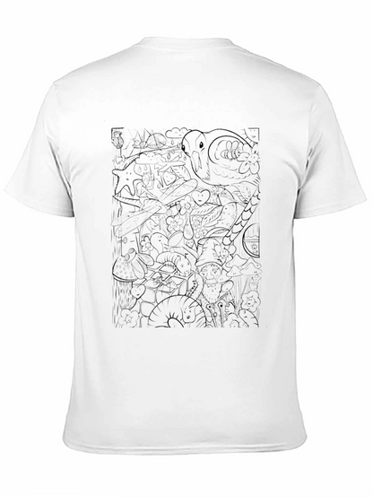 Unique Graphic Tee - Black Print Design T-Shirt