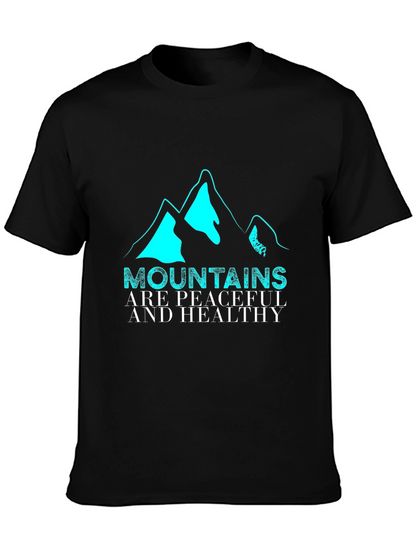 Mountains are Peaceful & Healthy Graphic Tee