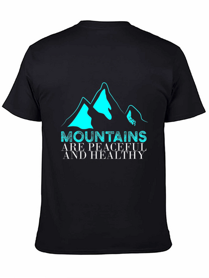 Mountains are Peaceful & Healthy Graphic Tee
