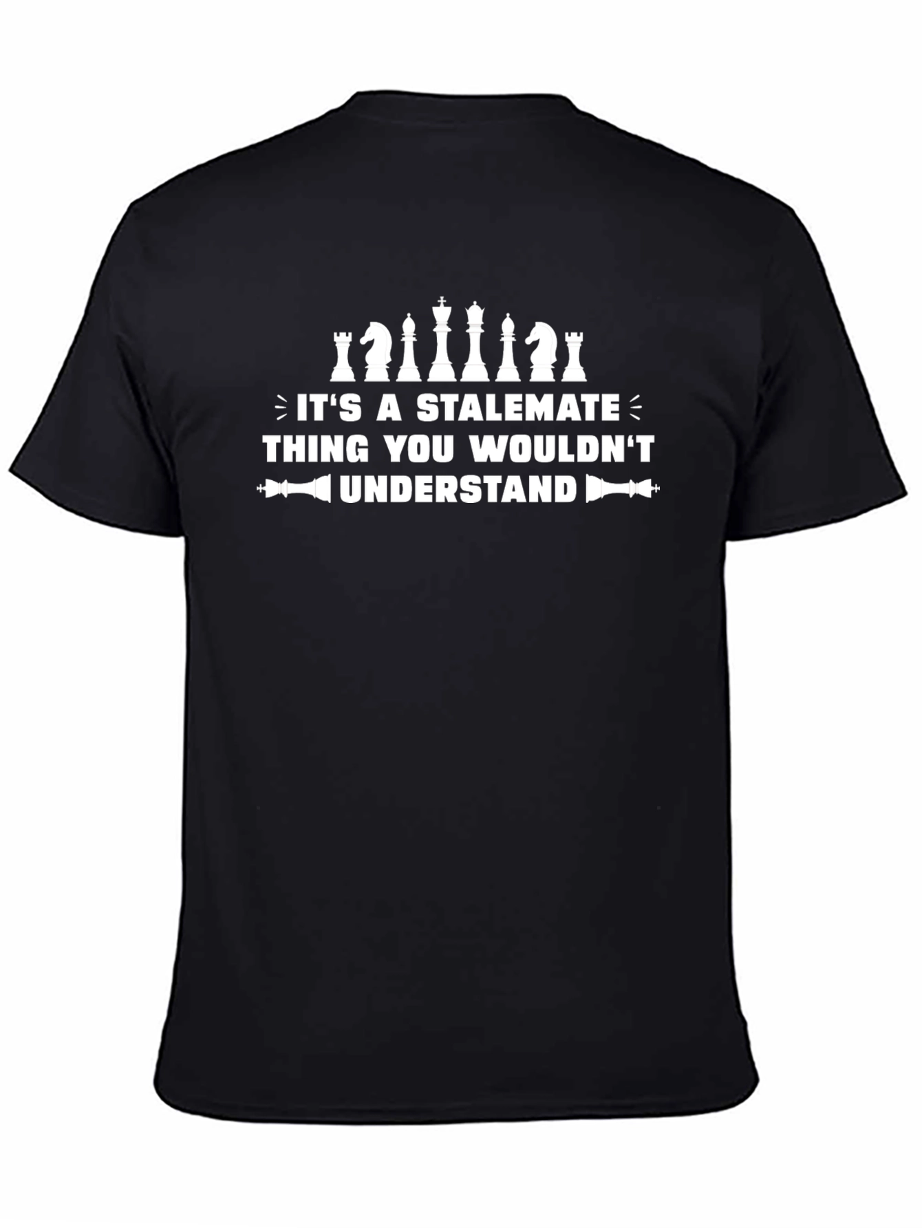 Stalemate Chess Lover T-Shirt - Black