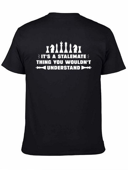 Stalemate Chess Lover T-Shirt - Black