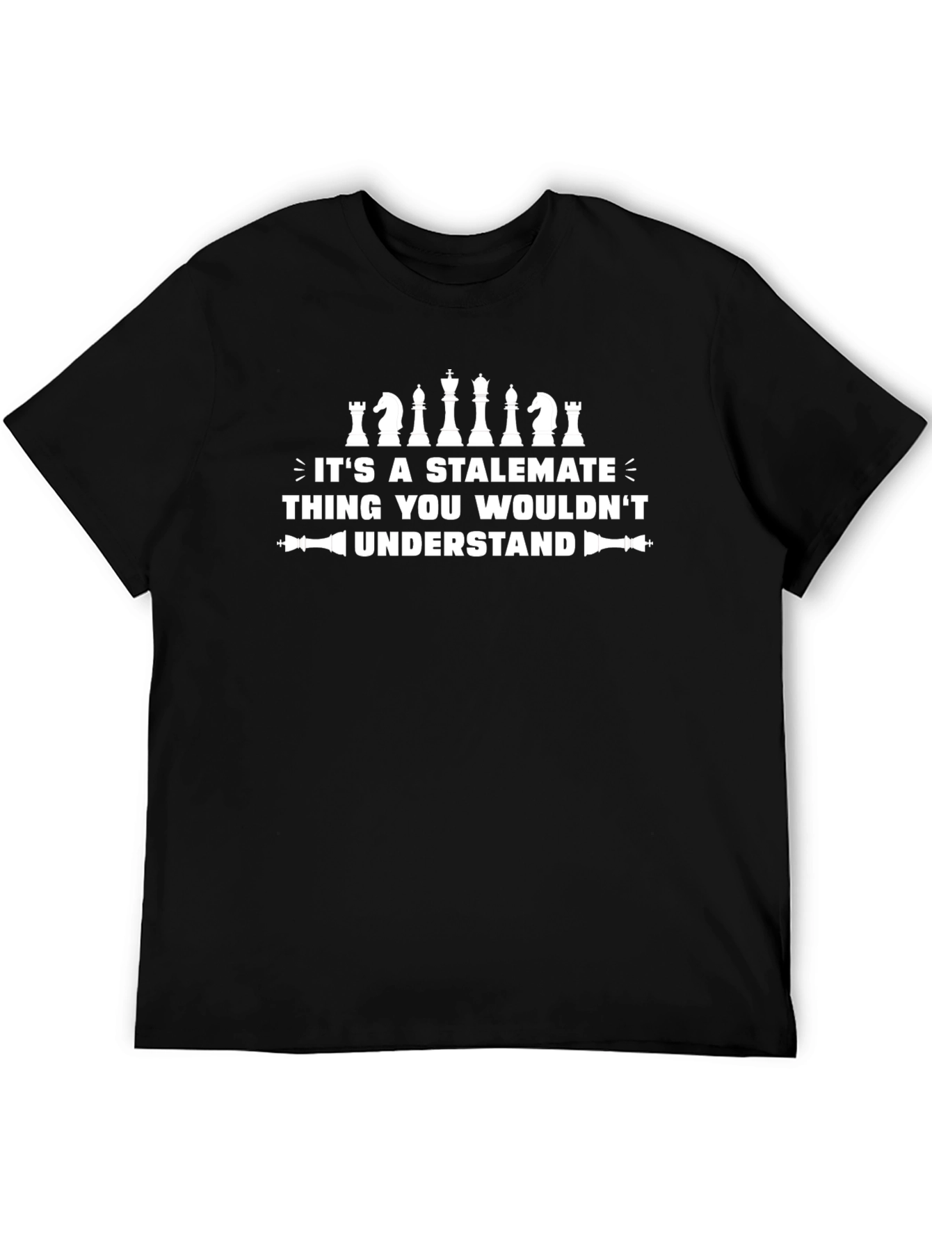 Stalemate Chess Lover T-Shirt - Black