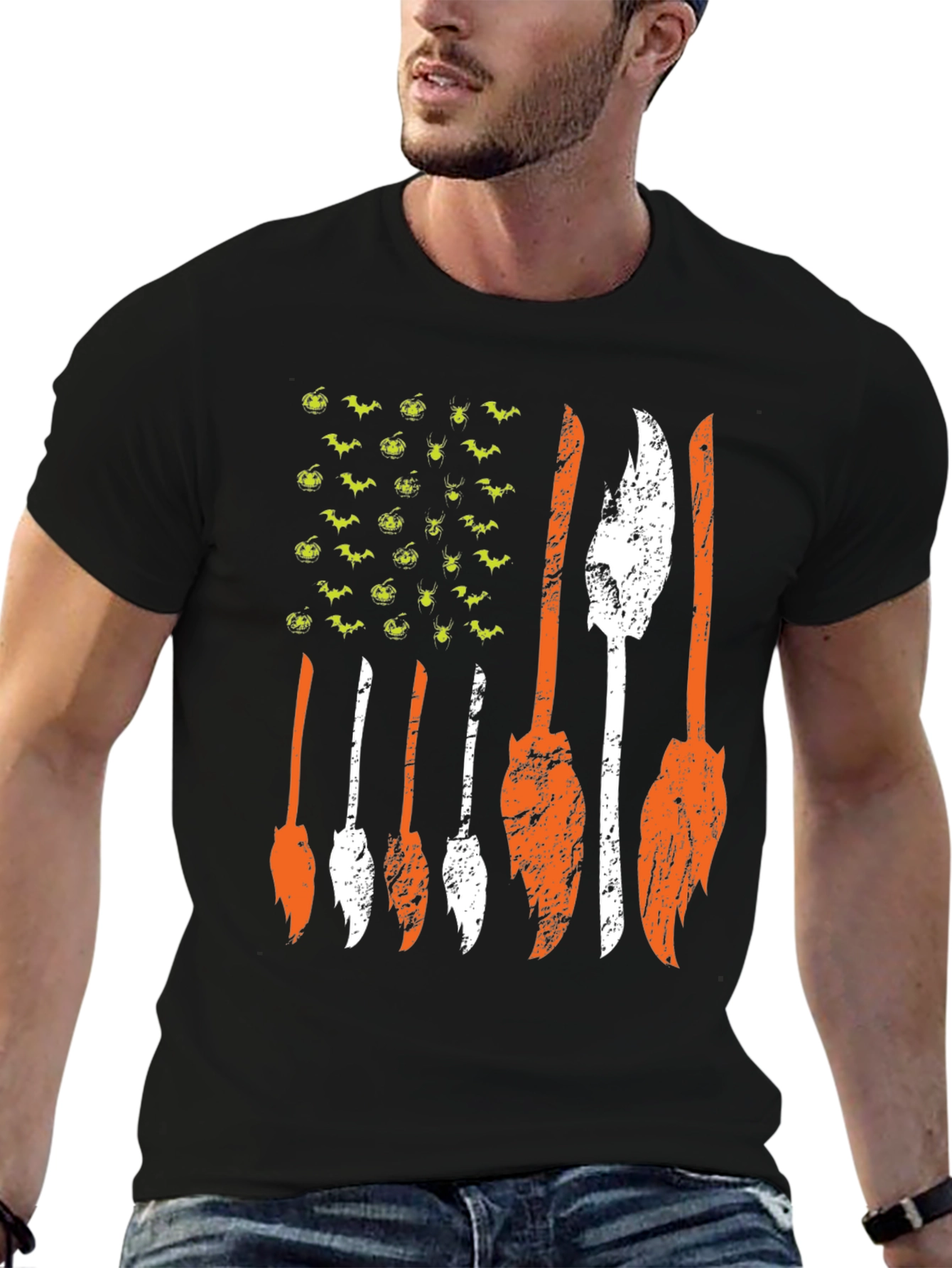 Halloween Flag Graphic Tee