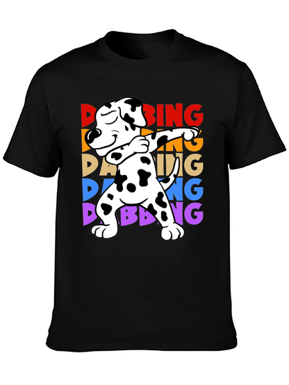 Dabbing Dalmatian Dog T-Shirt Fun Graphic Tee