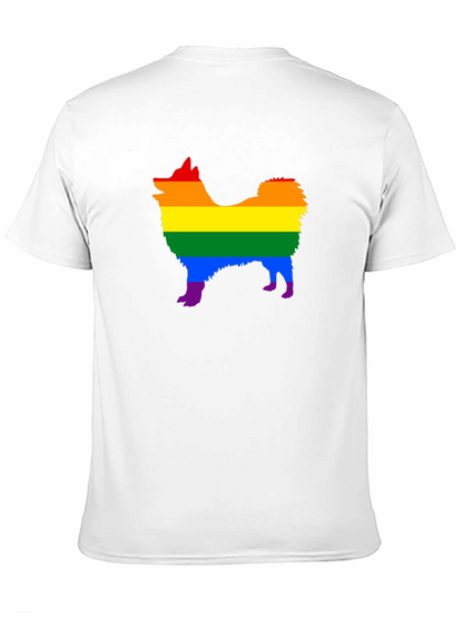 Rainbow Dog Pride T-Shirt - Black Cotton Tee
