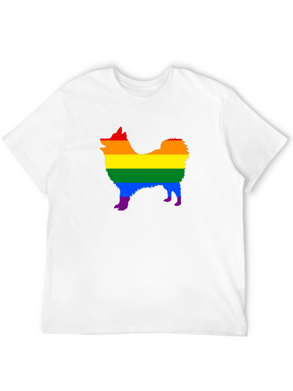 Rainbow Dog Pride T-Shirt - Black Cotton Tee