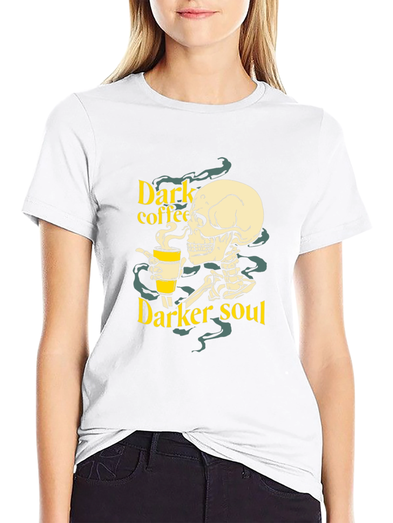Dark Coffee Darker Soul Graphic T-Shirt