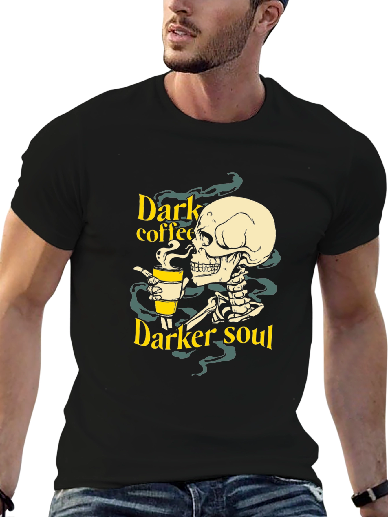 Dark Coffee Darker Soul Graphic T-Shirt