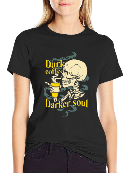 Dark Coffee Darker Soul Graphic T-Shirt