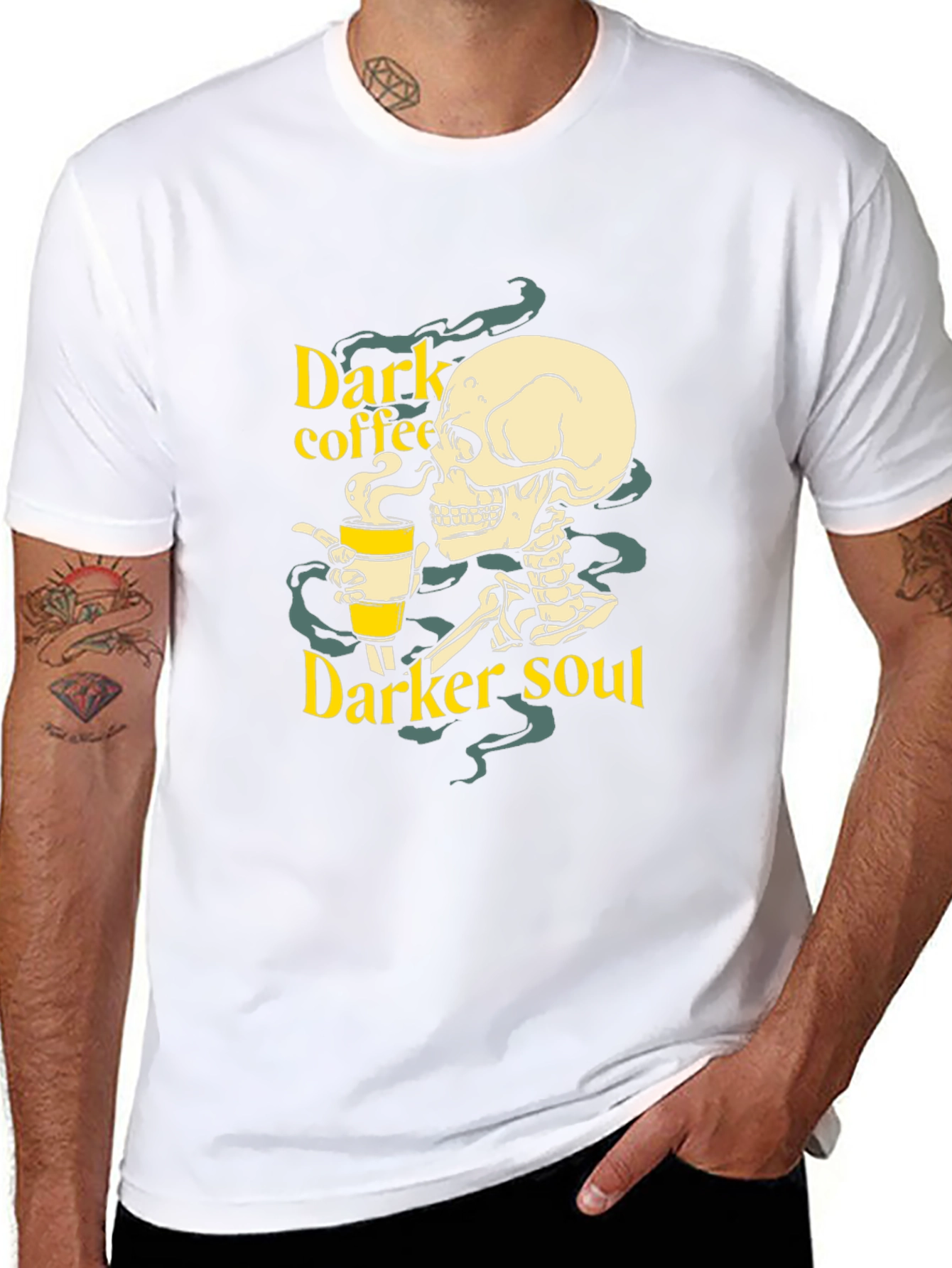 Dark Coffee Darker Soul Graphic T-Shirt