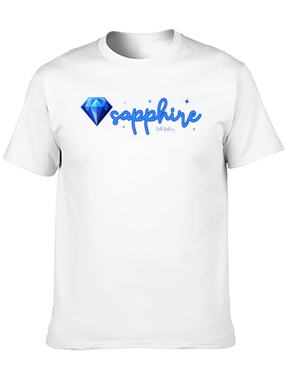 Sapphire Diamond Graphic Tee - Stylish Mens T-Shirt