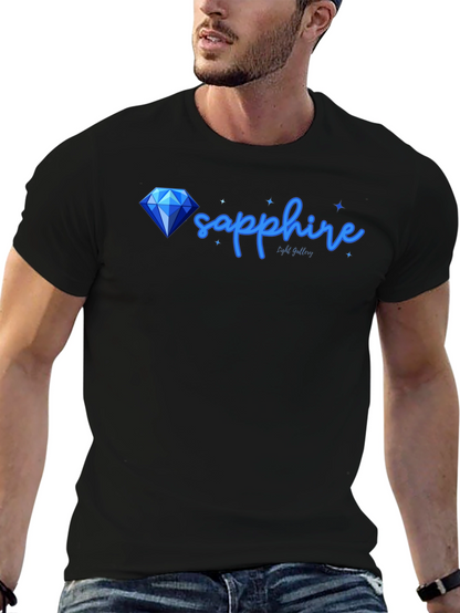 Sapphire Diamond Graphic Tee - Stylish Mens T-Shirt