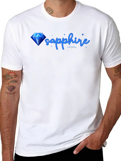 Sapphire Diamond Graphic Tee - Stylish Mens T-Shirt